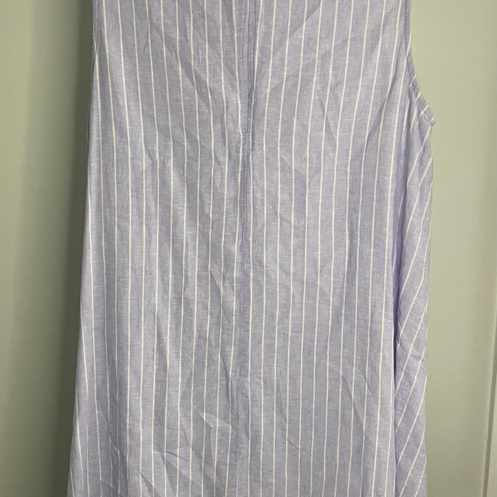 beachlunchlounge women’s Light purple knee length dress lined. Linen cotton